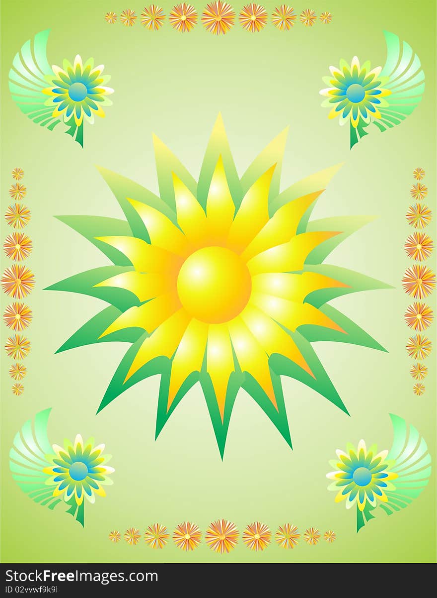 Flowers background in different colors. Flowers background in different colors