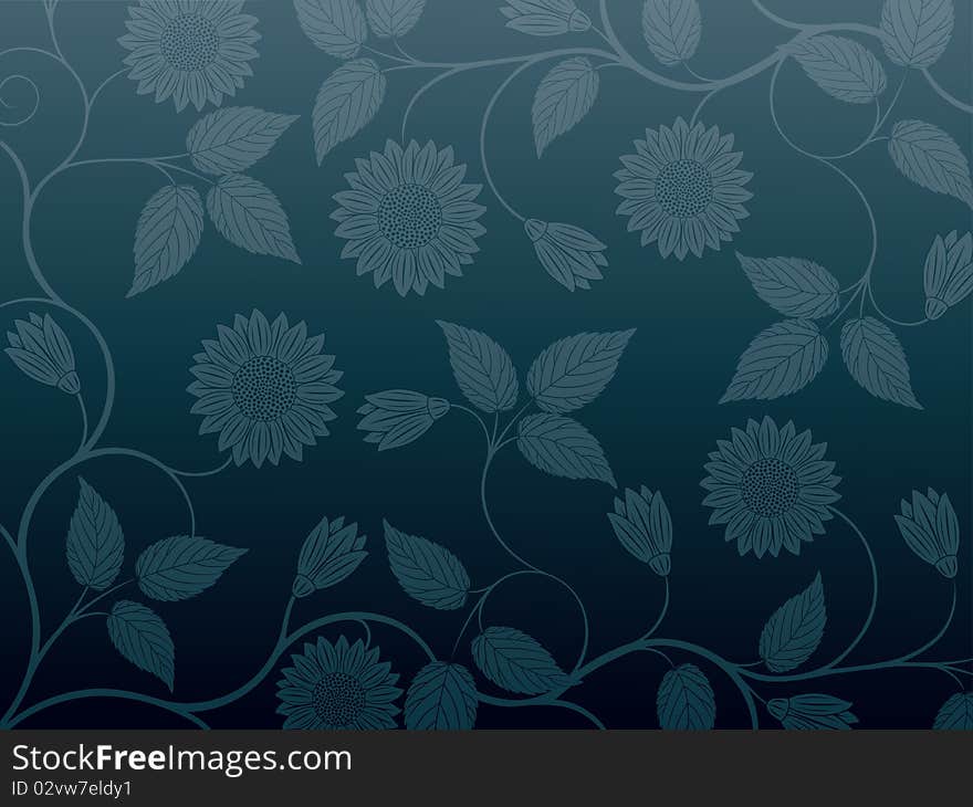 Abstract floral pattern. Vector illustration. Abstract floral pattern. Vector illustration.