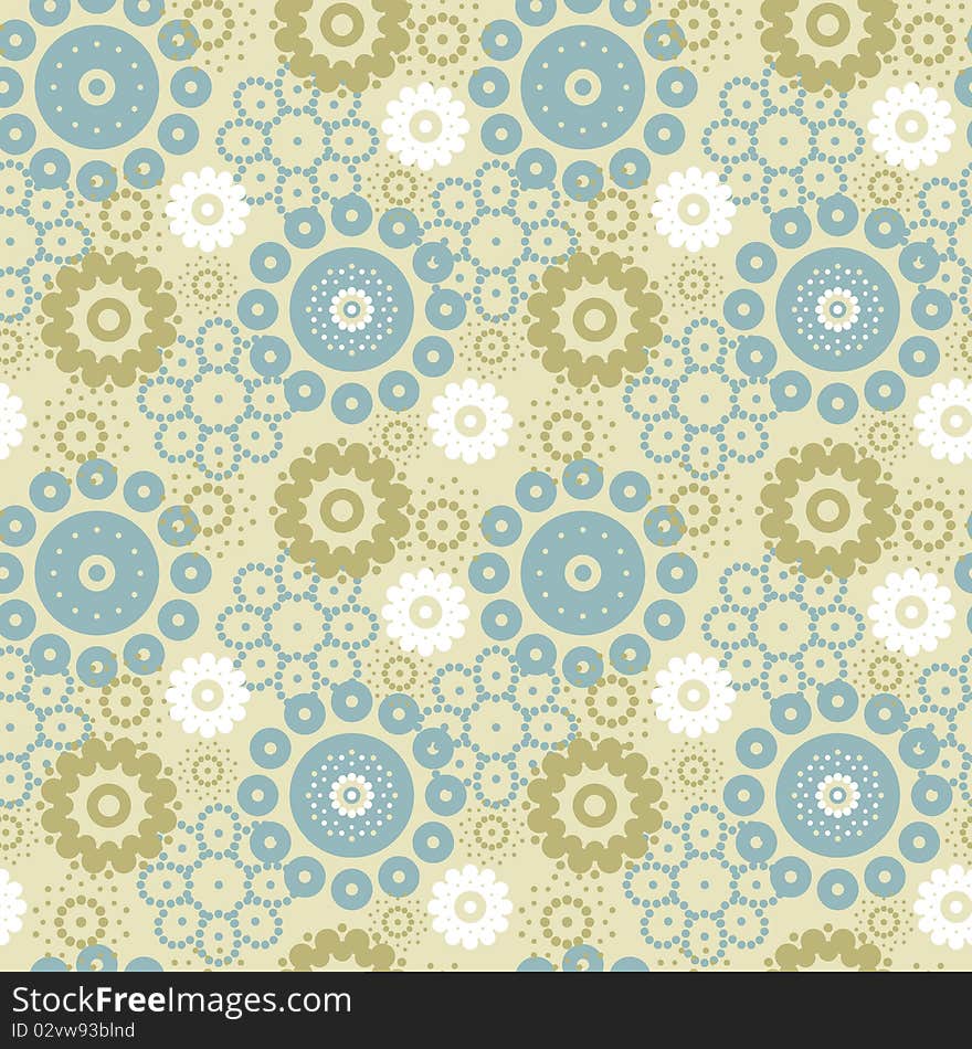 Abstract seamless pattern with flowers. Abstract seamless pattern with flowers