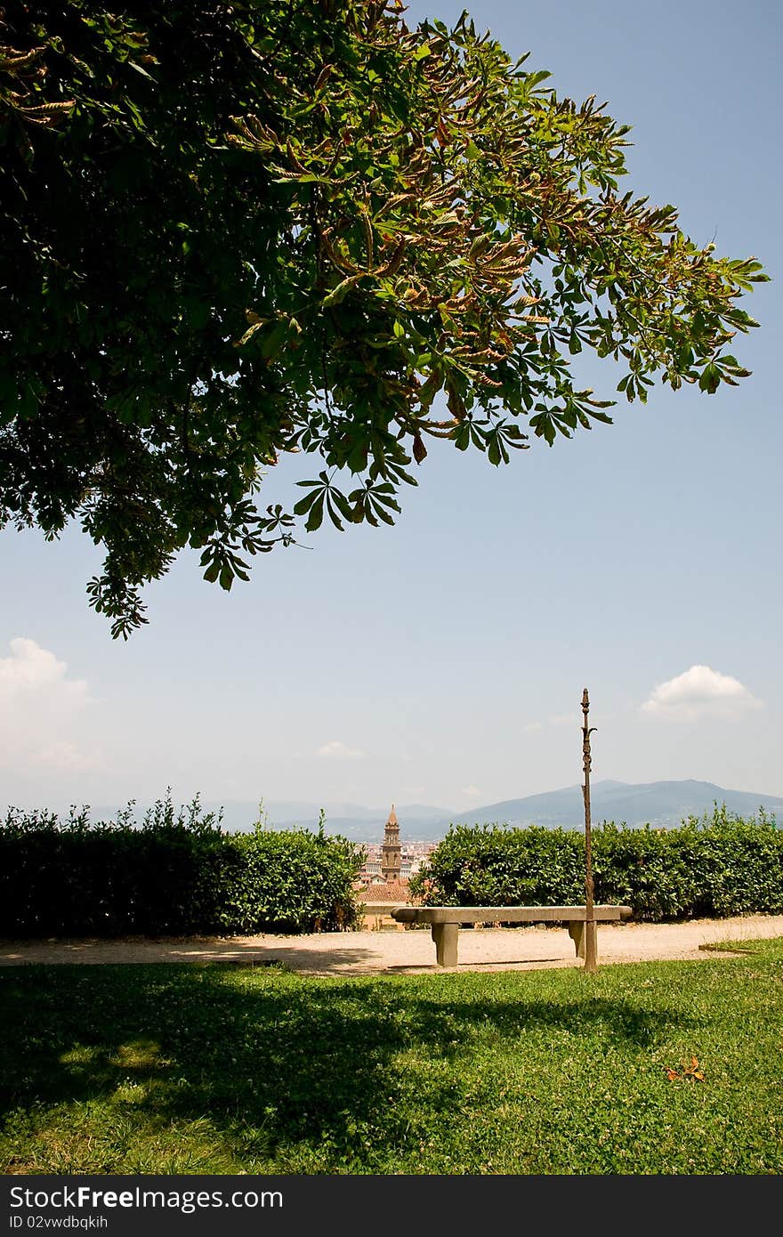 Bench in florence