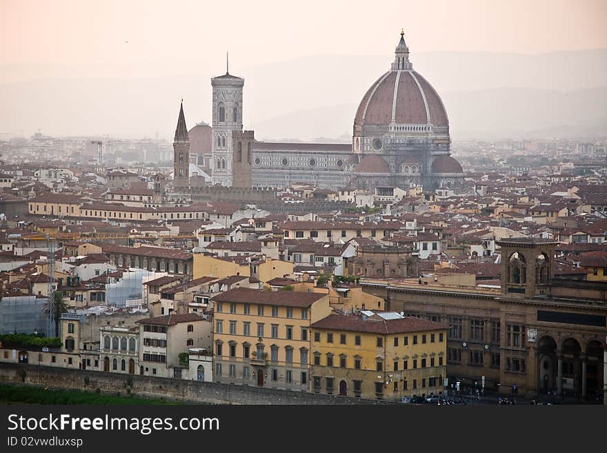 City florence with dom santa maria del fiore