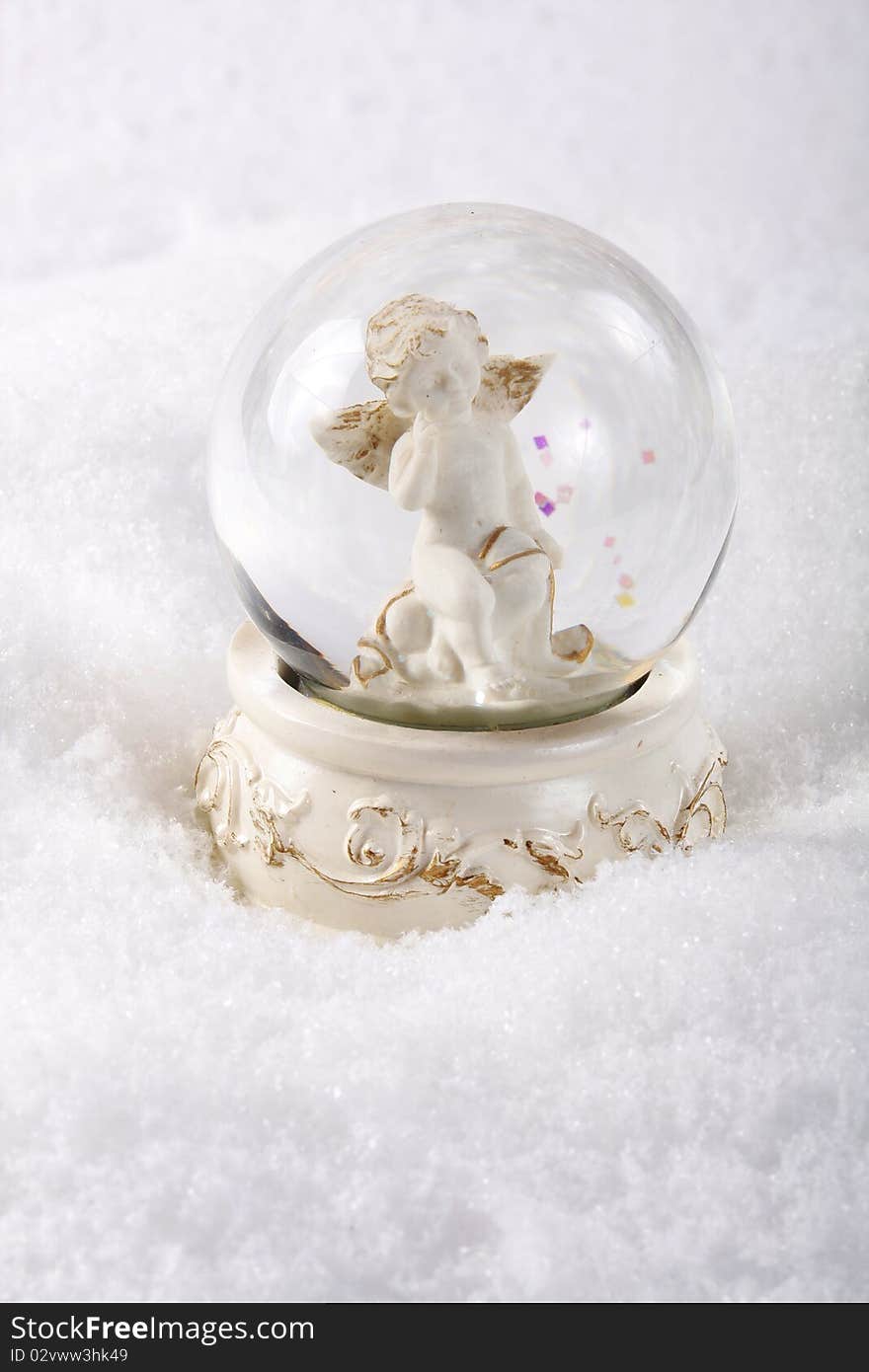 Angel In Glass Sphere