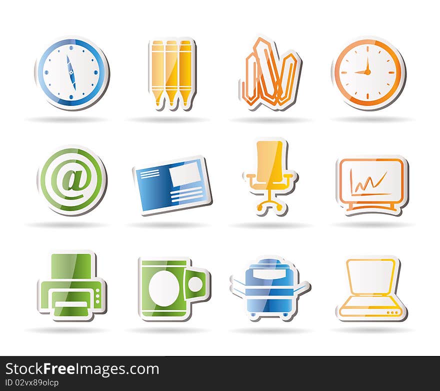 Business and Office tools icons