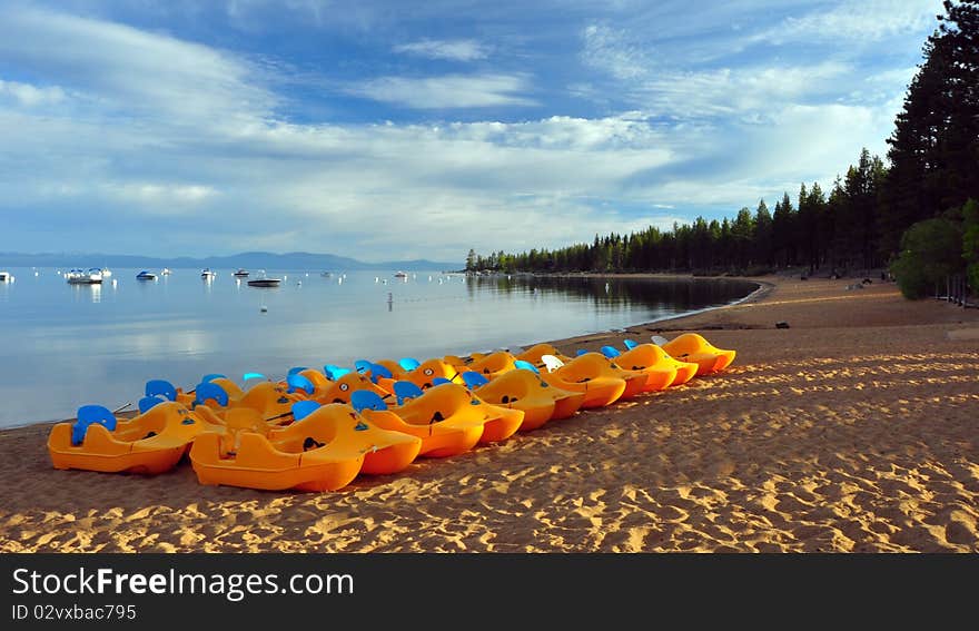 Early morning on Lake Tahoe, Nevada