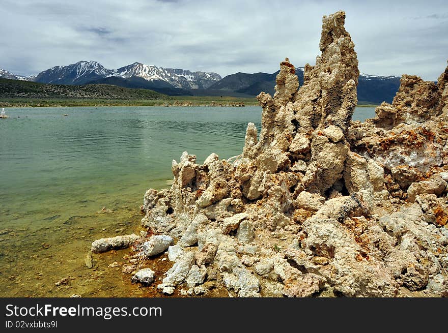 Tufas in Mono Lake, California. Tufas in Mono Lake, California