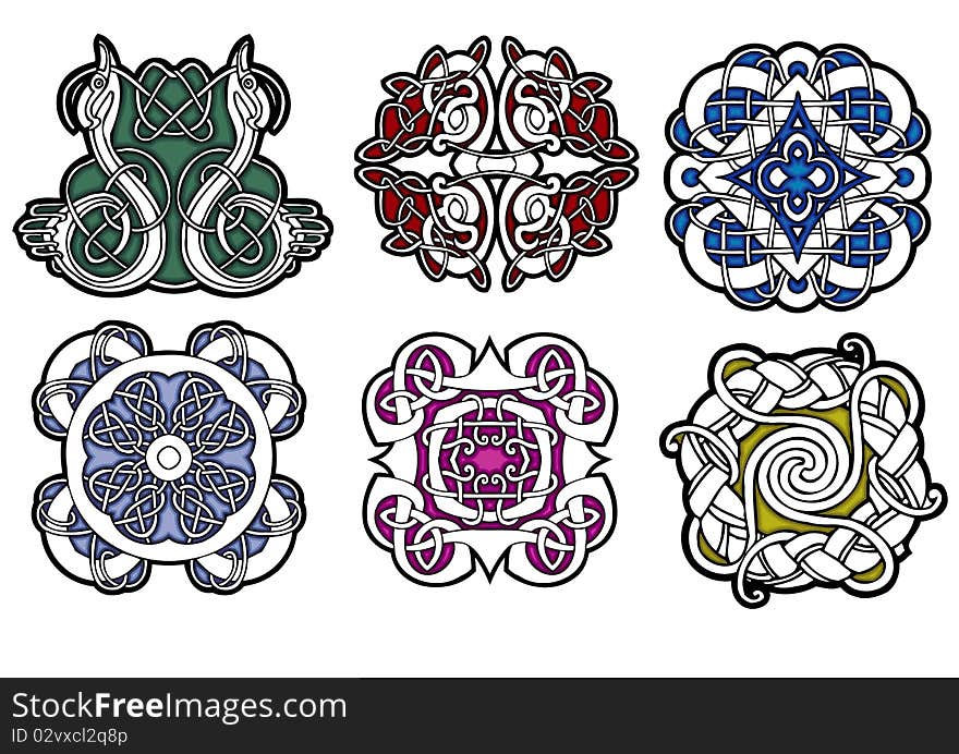 Patterned Ceramic  vector by illustration