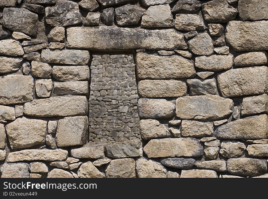 Machu Picchu ancient window, peru. Machu Picchu ancient window, peru