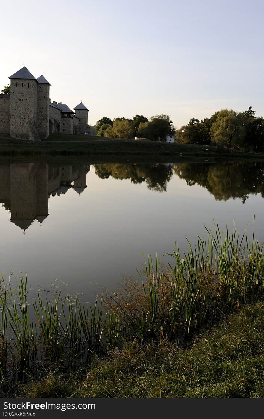 Lake in front of monastery