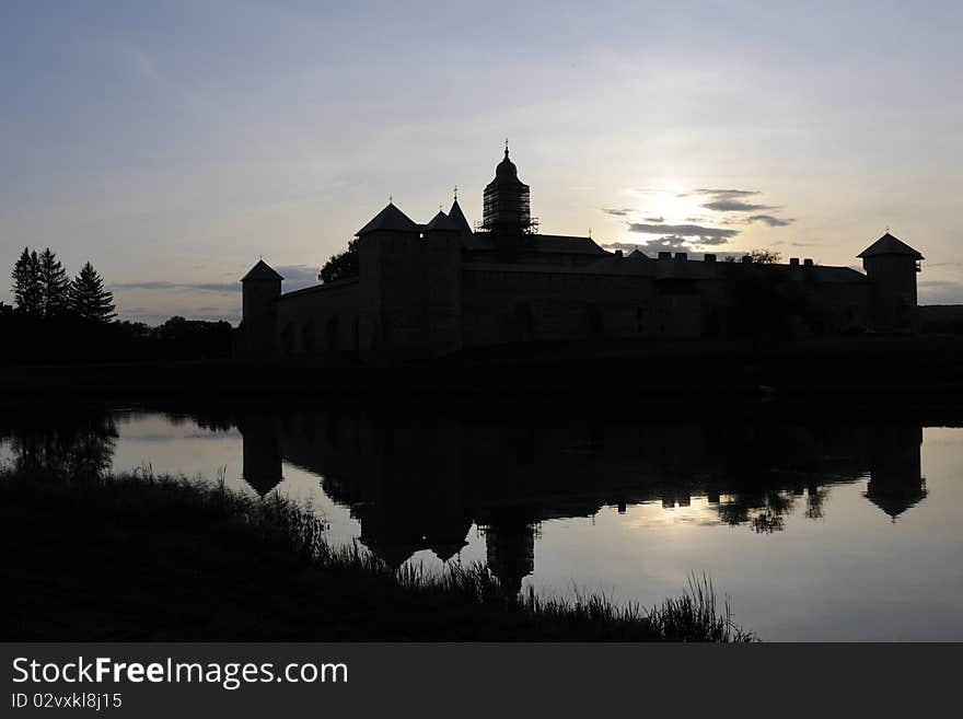 Lake in front of monastery