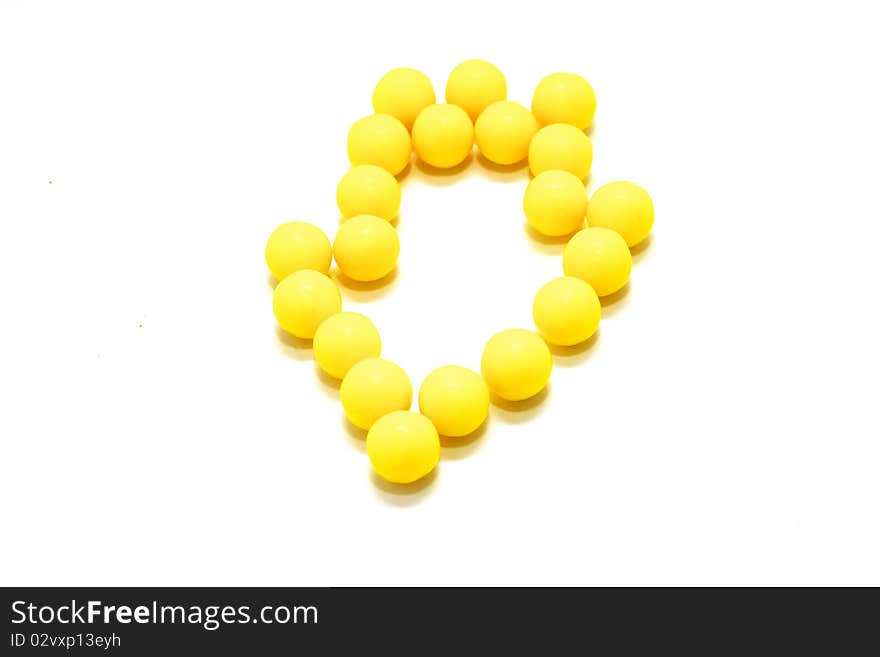 Photo of Vitamin pills on white background