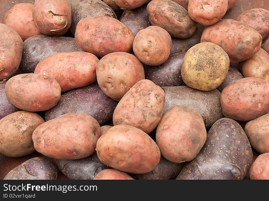 New potatoes for background or food