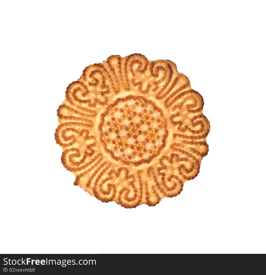 One of biscuits with a pattern.