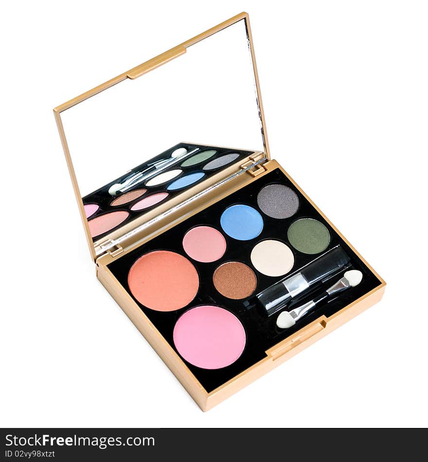 Eyeshadows set with brush