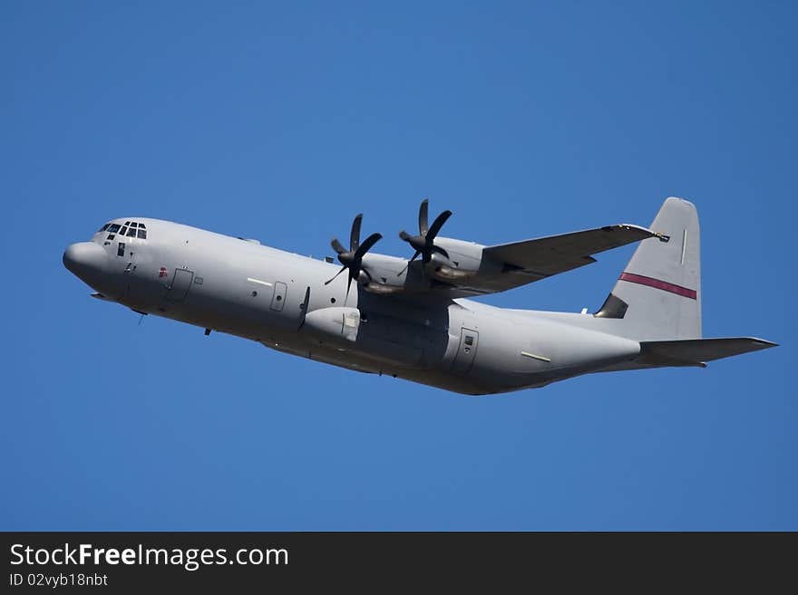 U.S. Air Force C-130J Lockheed Super Hercules at the air show at Ysterplaat Air Force Base, Cape Town, South Africa, 24 September 2010