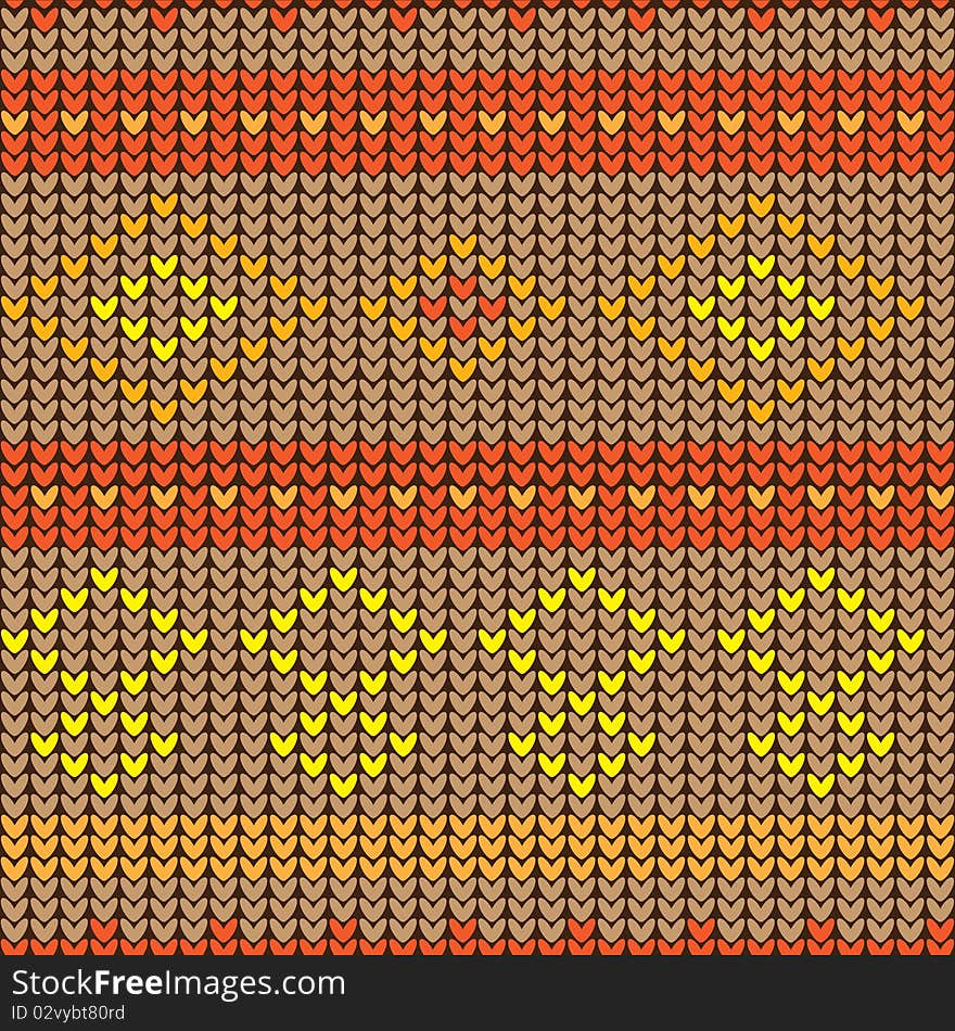 Seamless brown and yellow background looked like knitted. Seamless brown and yellow background looked like knitted