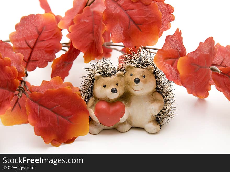 Hedgehog Pair With Heart