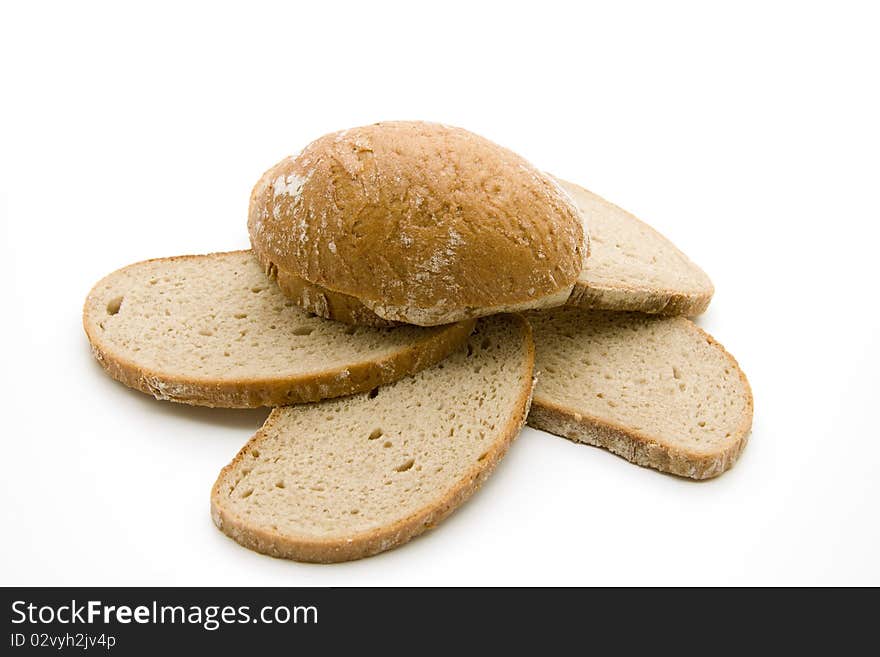 Baked foods wheat bread cut