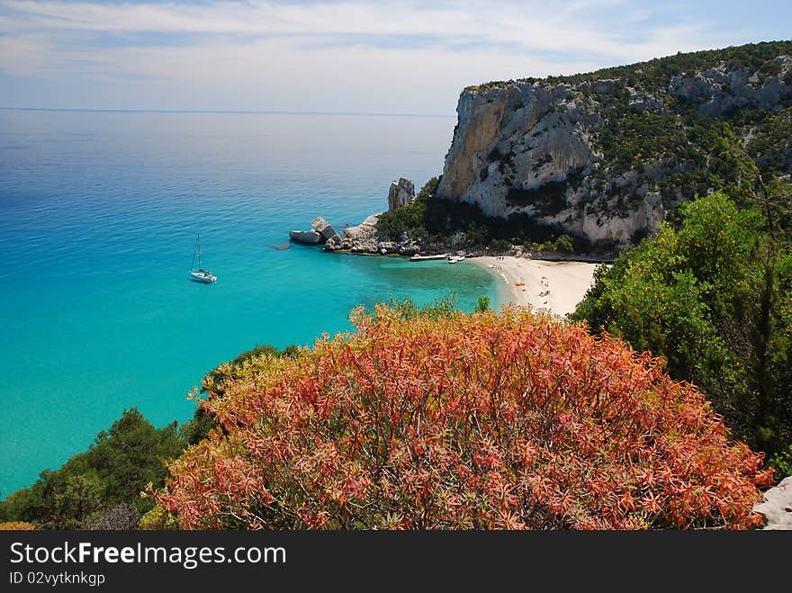 Sardegna, Italy. Beautiful beach near Cala Gonone. Sardegna, Italy. Beautiful beach near Cala Gonone.