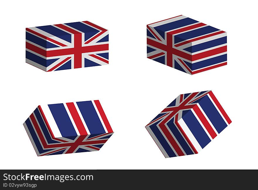 England rectangle on a white background. England rectangle on a white background