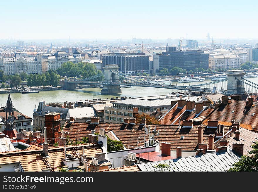 Panoramic view of Budapest