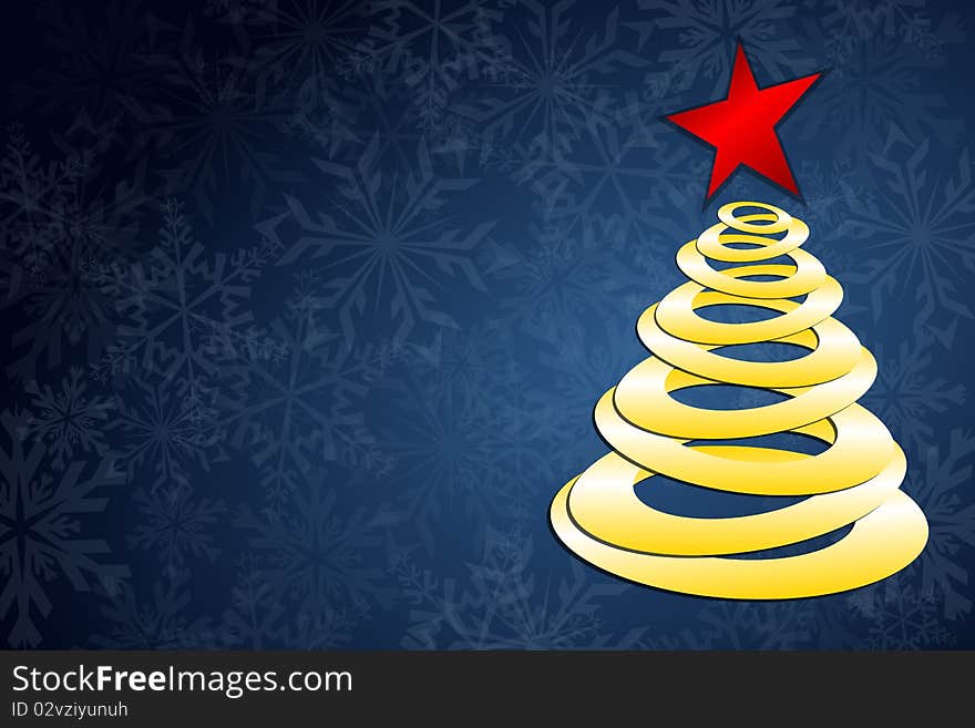 Graphic illustration of Christmas Tree