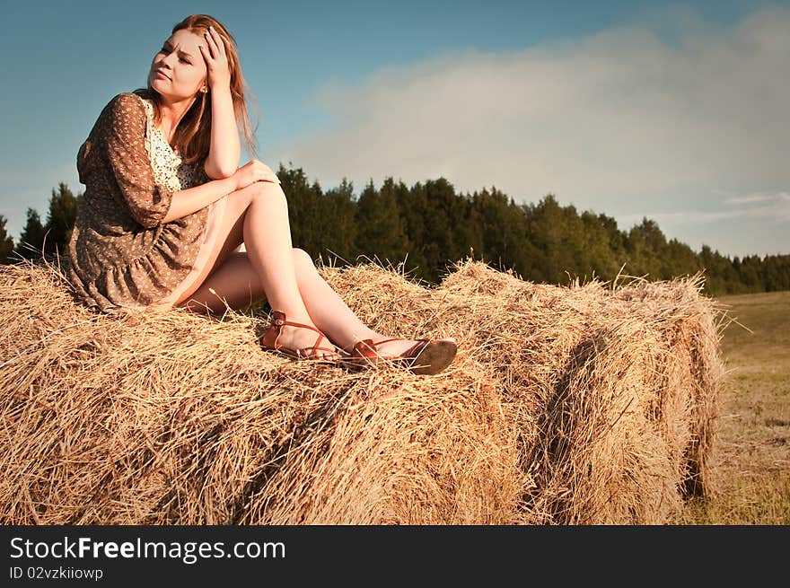 Girl on the stack