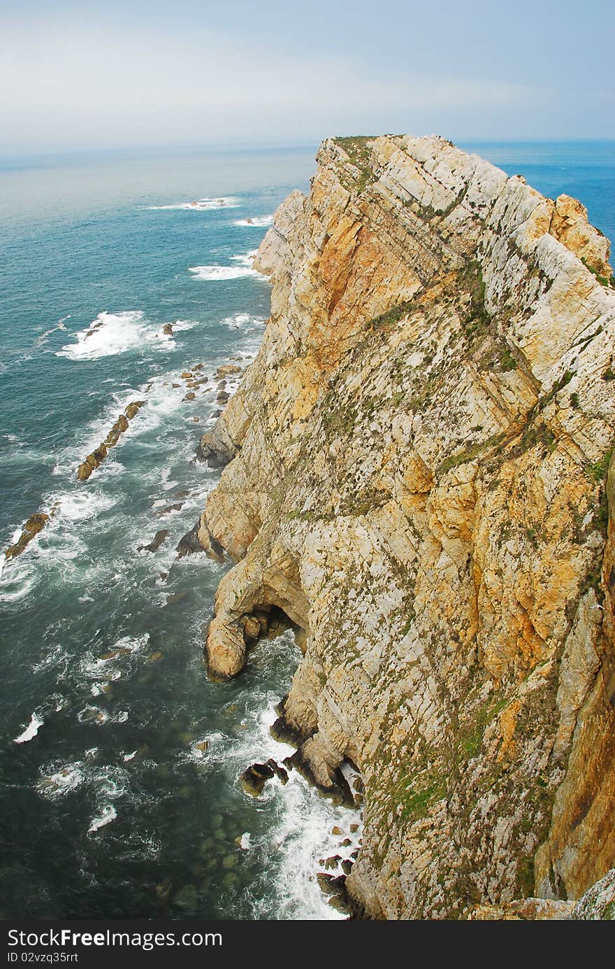 Peñas cape in Asturias, Spain. Peñas cape in Asturias, Spain