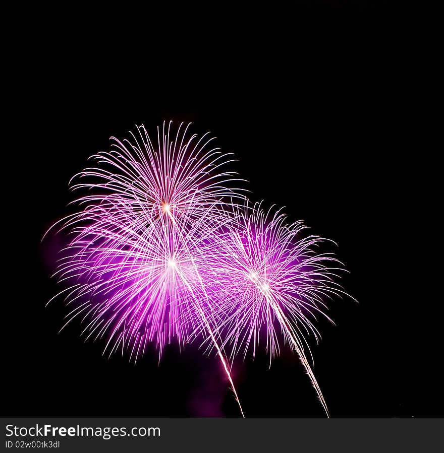 Purple fireworks crop