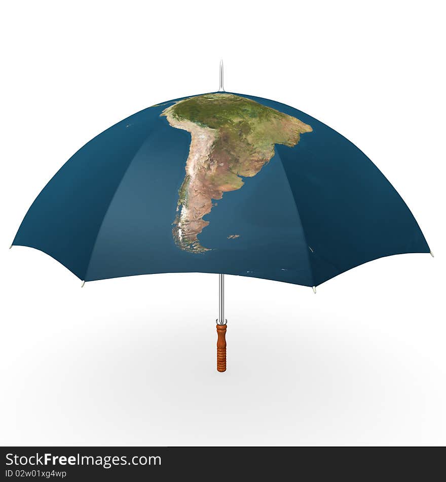 South America Umbrella