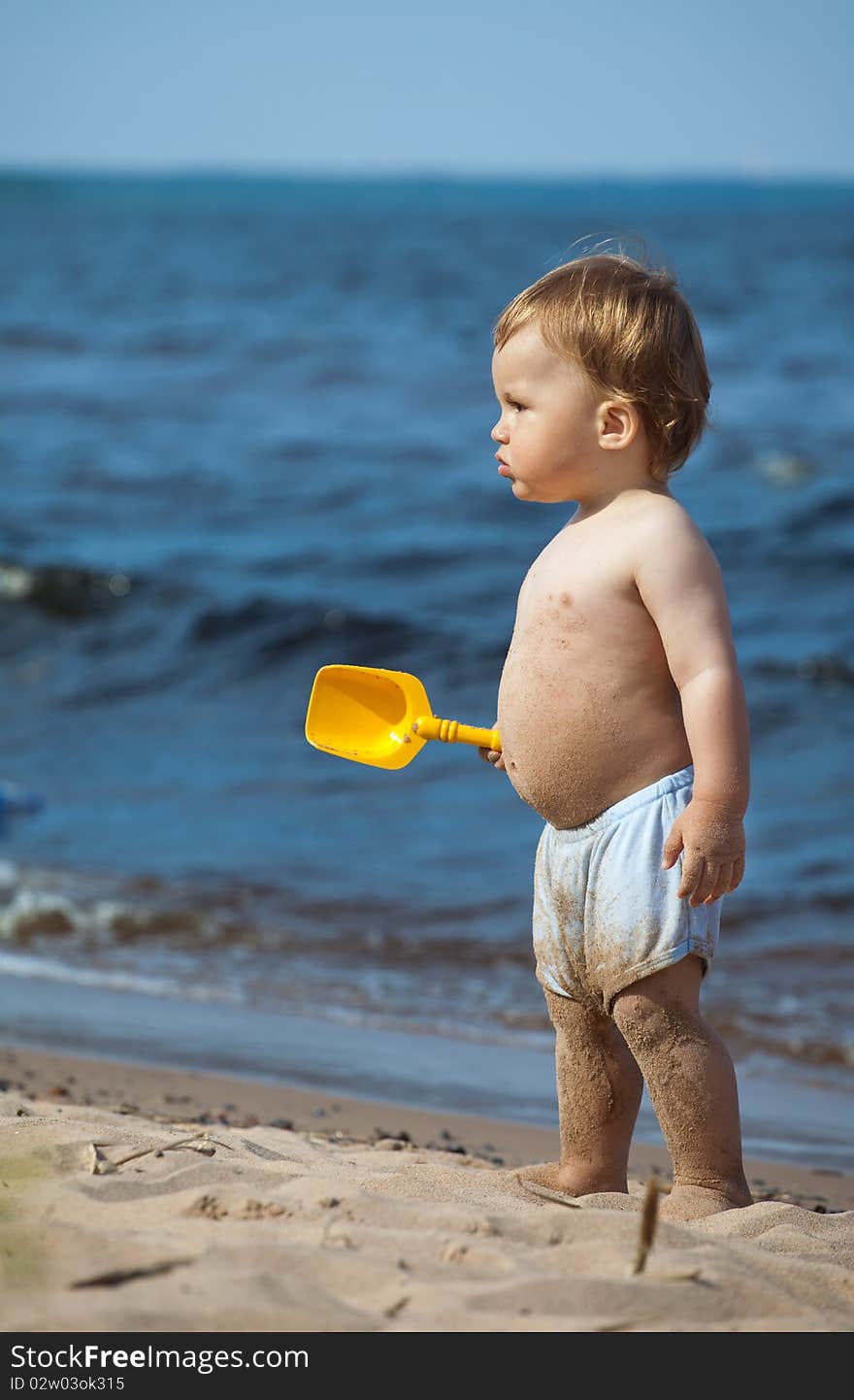 Child on a beach