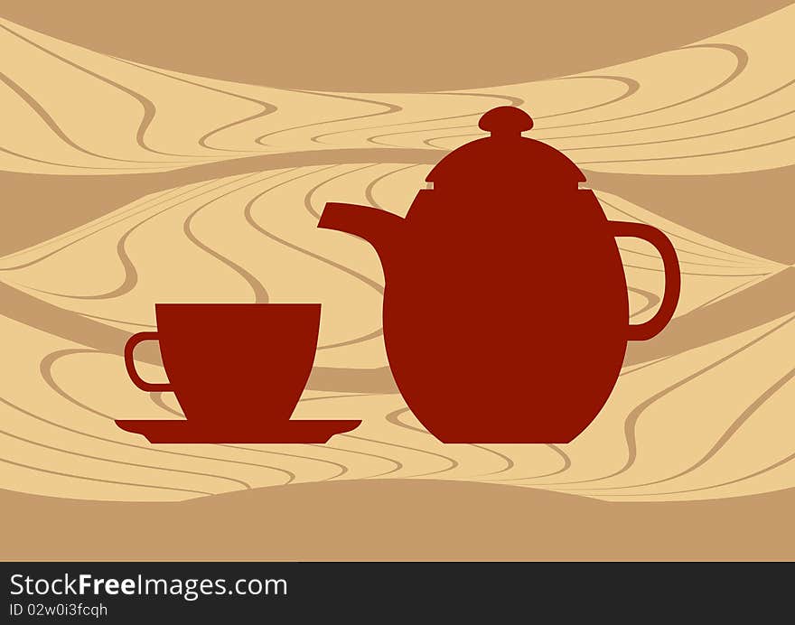 Brown teapot