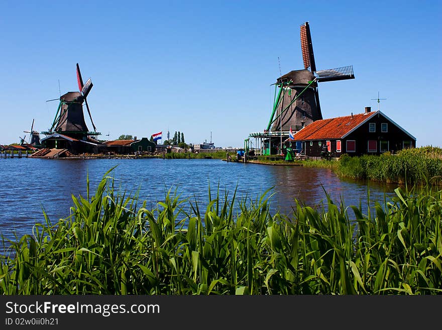 Mills in Holland, traditional and direct landmark of the country