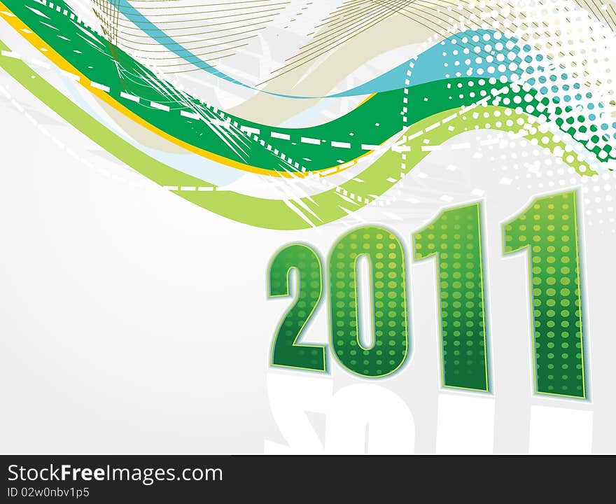 Abstract New Year - funky graphic design. Abstract New Year - funky graphic design