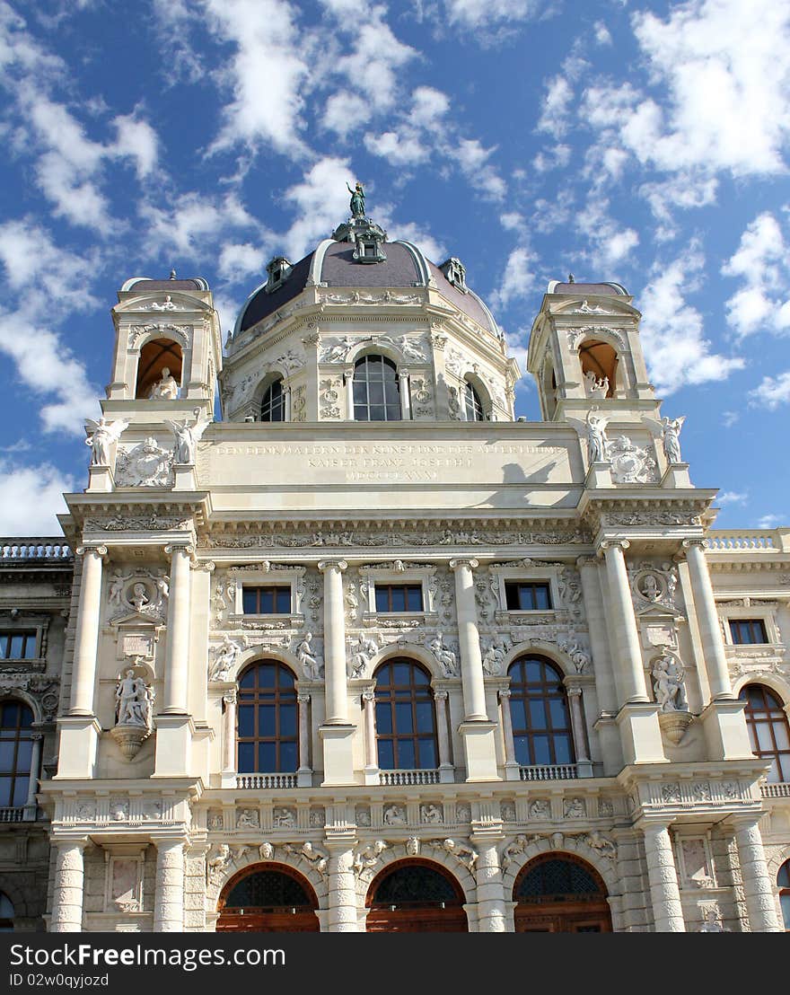 Facade details of the Museum of Natural History in Vienna (Naturhistorisches Museum Wien). Facade details of the Museum of Natural History in Vienna (Naturhistorisches Museum Wien).