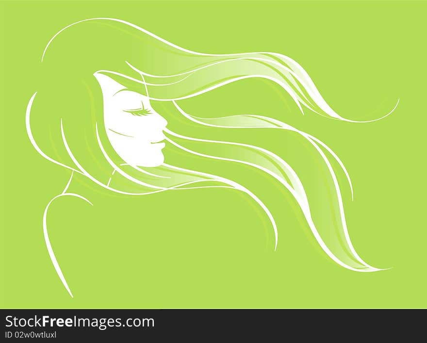 Vector illustration of Beauty girl