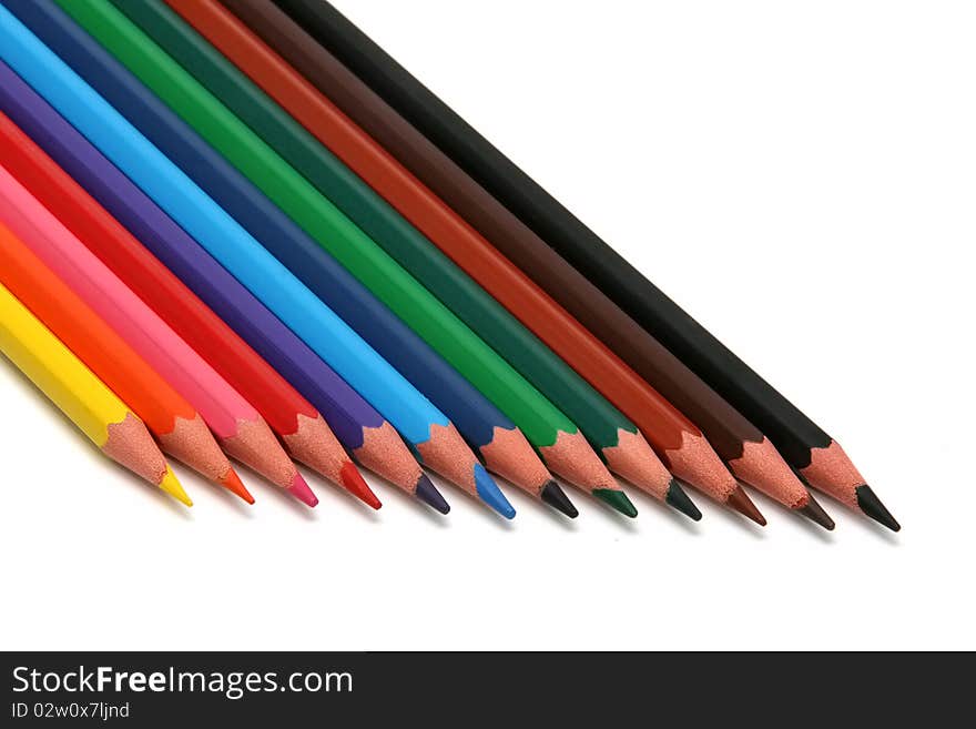 Crayons in all colors for children