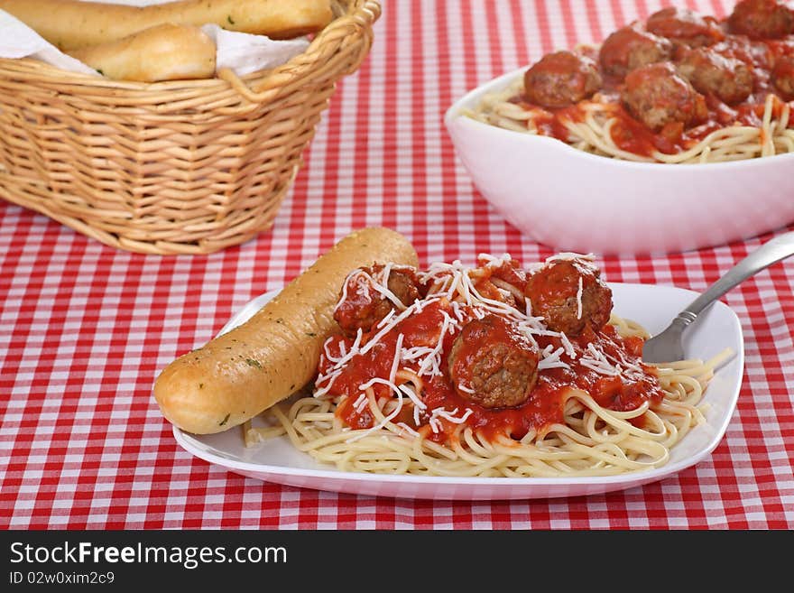 Spaghetti and Meatball Dinner