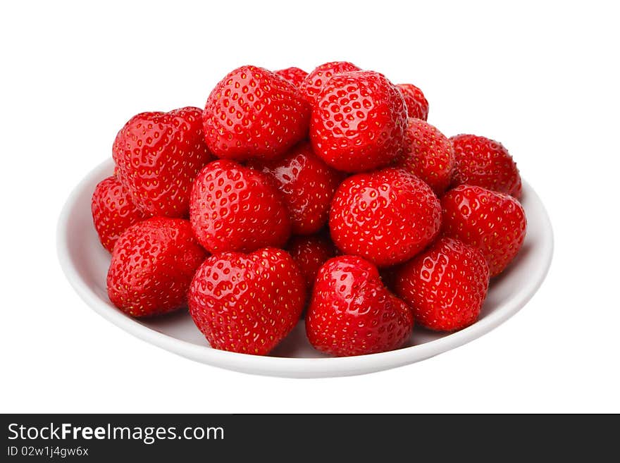 Strawberries on the plate