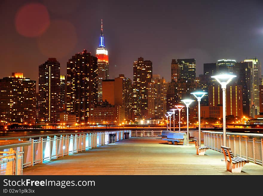 This is new york city view from the harbor port. This is new york city view from the harbor port.