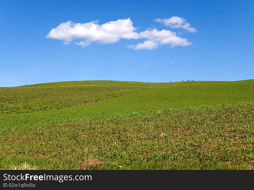 Prairie sky and the unspoiled nature of Umbria Italy. Prairie sky and the unspoiled nature of Umbria Italy