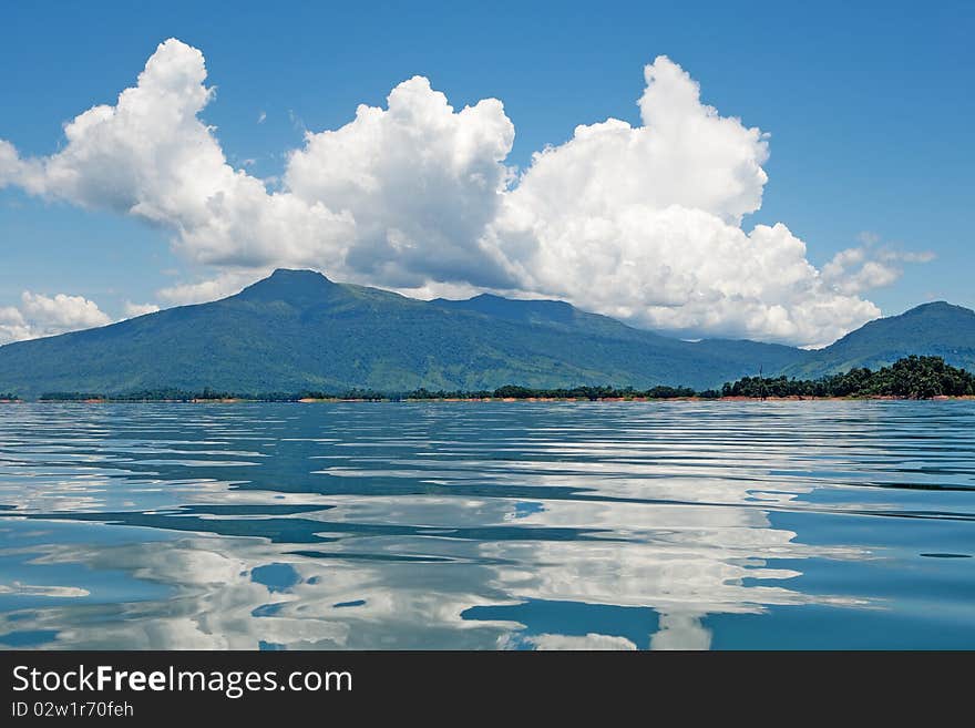 Nam Ngum Reservoir In Laos