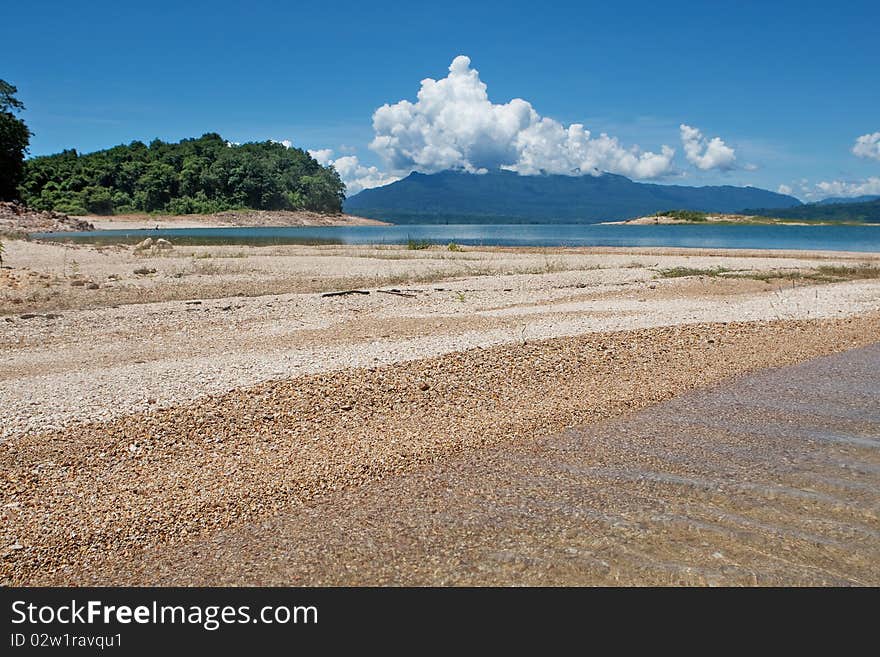 Nam Ngum reservoir in Laos