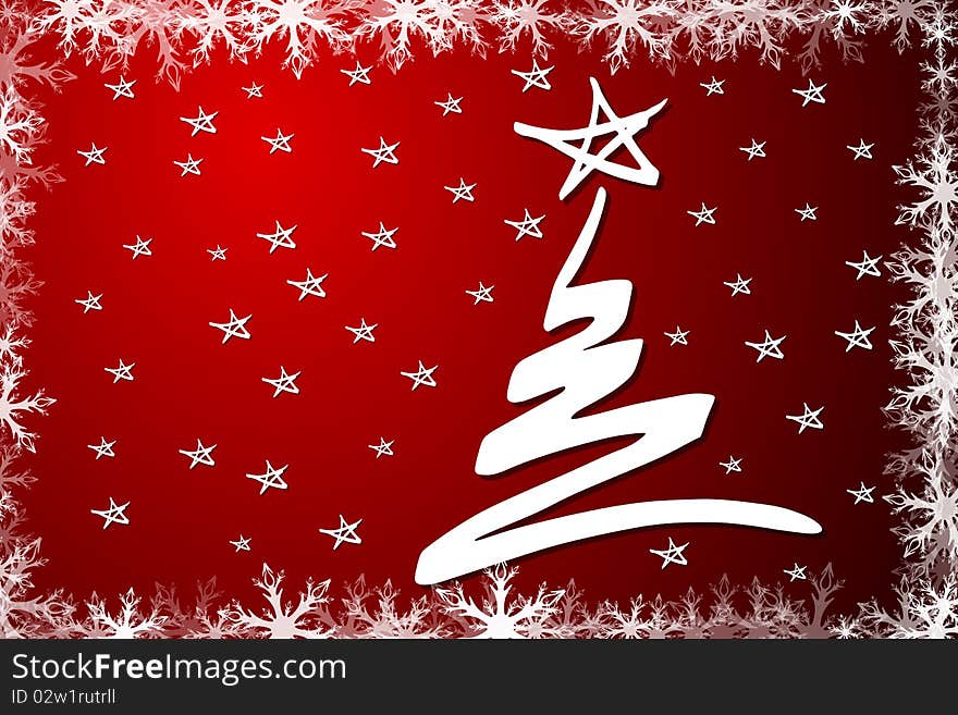 Graphic illustration of Christmas Tree