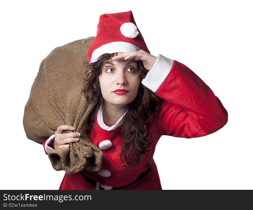 Santa Woman Searching