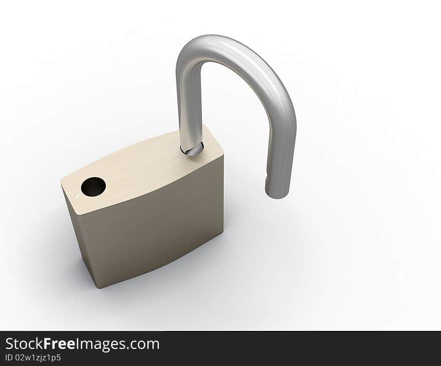 3d render of a closed padlock ( simmilar images...)