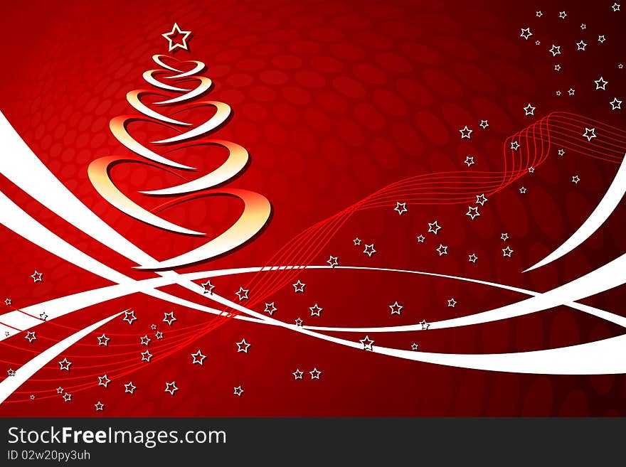 Graphic illustration of Christmas Tree