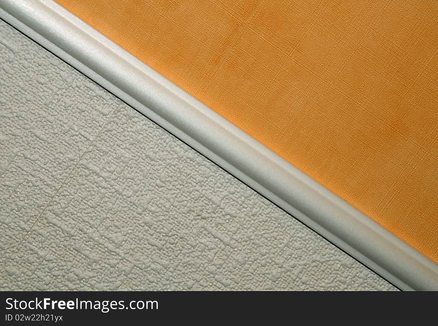 Wallpaper in different colors (white and yellow, texture)