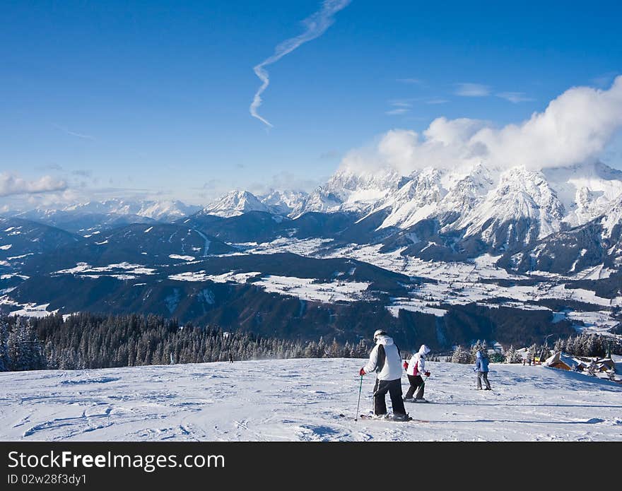 Ski resort Schladming . Austria