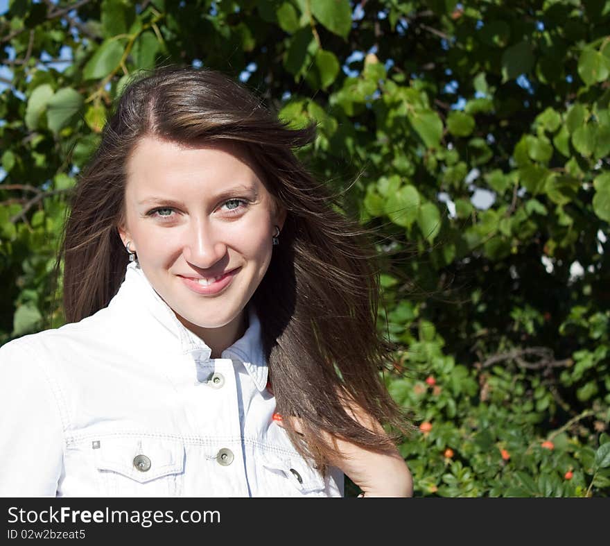 Portrait of a fresh and lovely woman