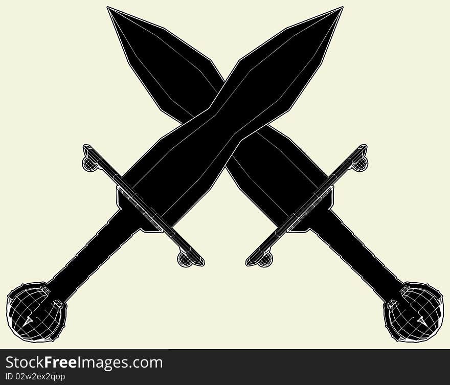 Ancient Knife Vector 02